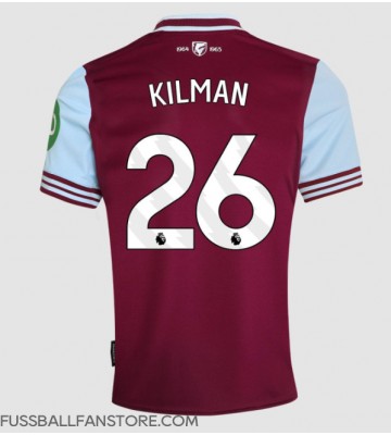 West Ham United Max Kilman #26 Replik Heimtrikot 2024-25 Kurzarm